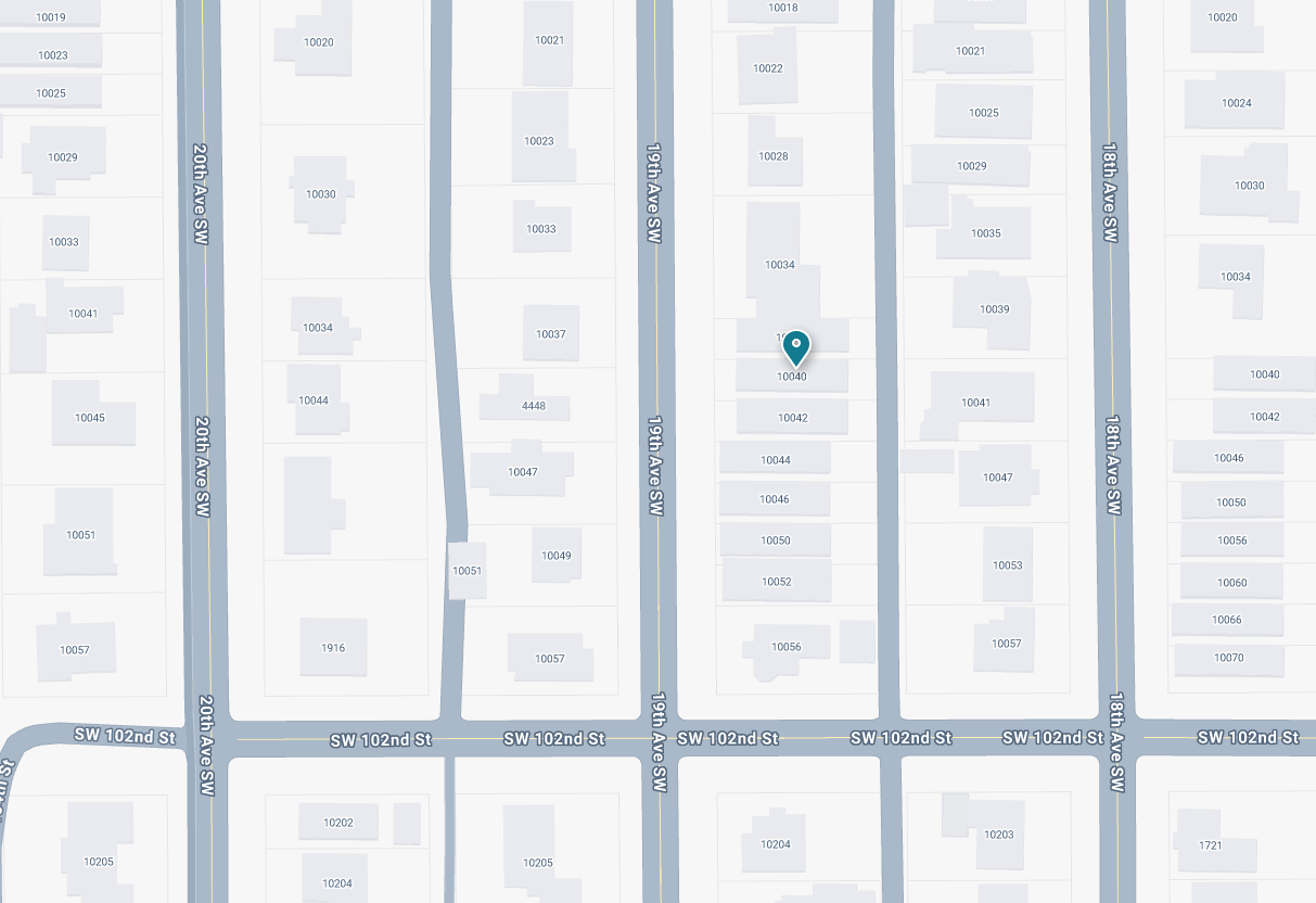 MAP - 10040 19th Avenue SW Seattle, WA 98146