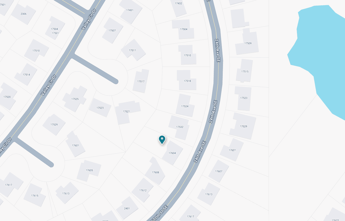 MAP - 17604 24th Avenue SE Bothell, WA 98012